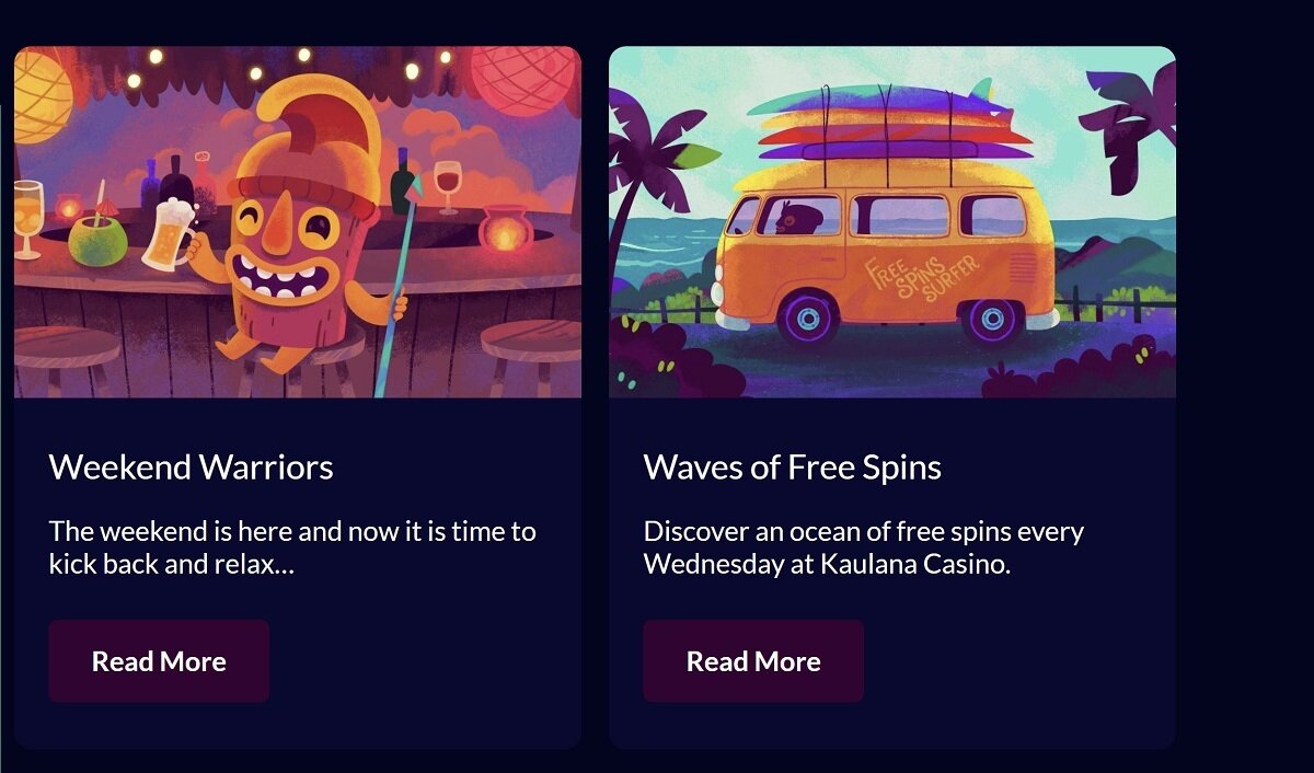 Kaulana Casino Bonuses