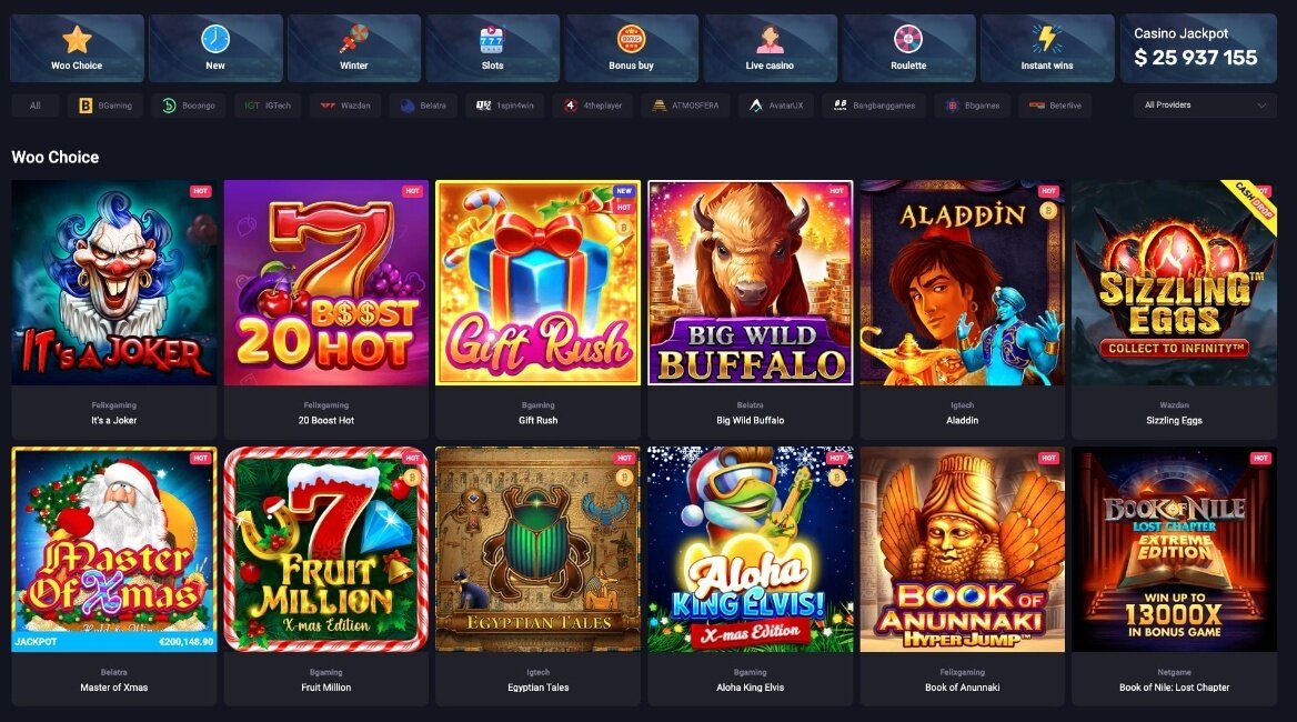 woocasino games