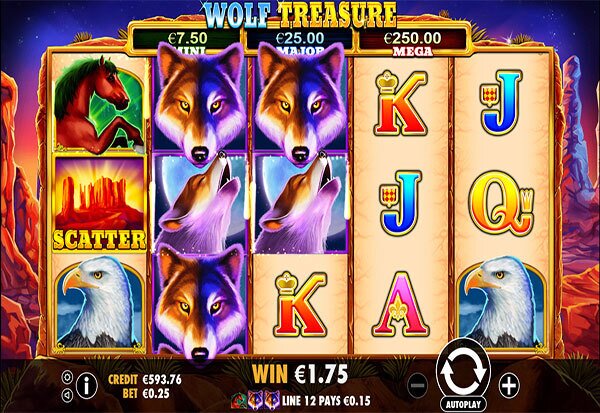 wolf treasure wheel