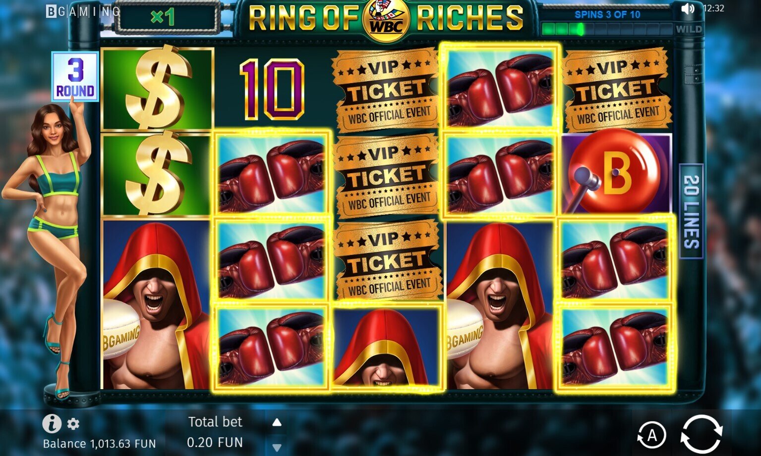 WBC Ring of Riches Pokies Wild Frames