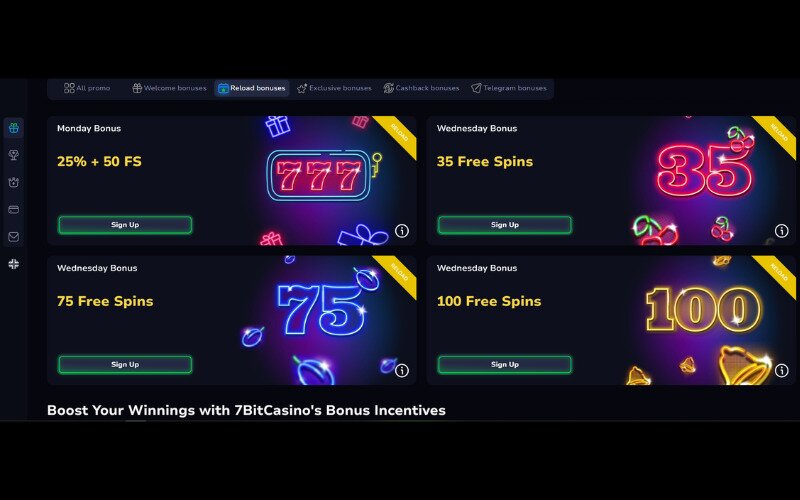 7bit casino bonuses