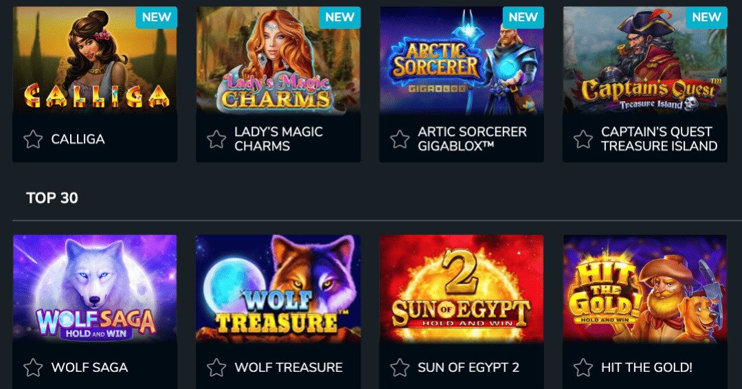 wolf winner casino games