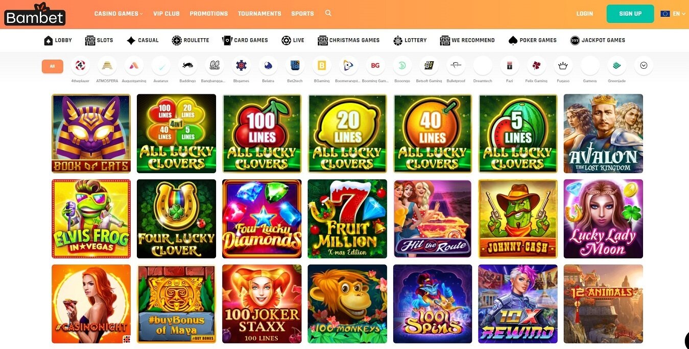 Bambet Casino Games