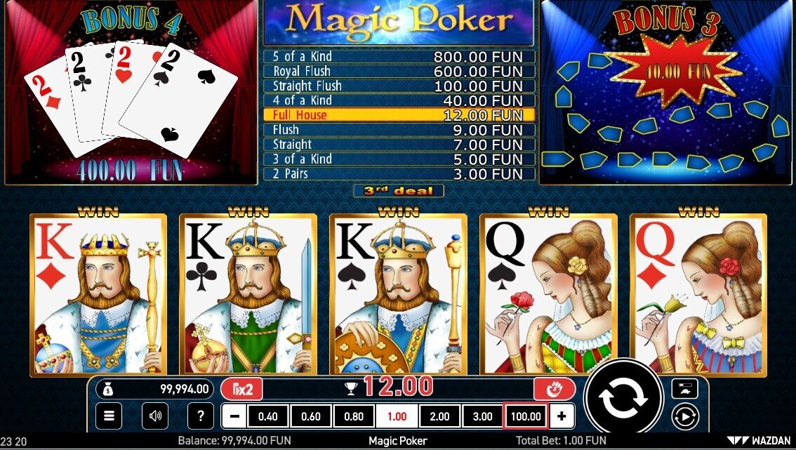 Magic Poker Full House