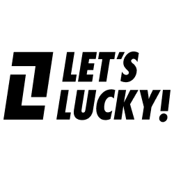 LetsLucky Casino logo black and white