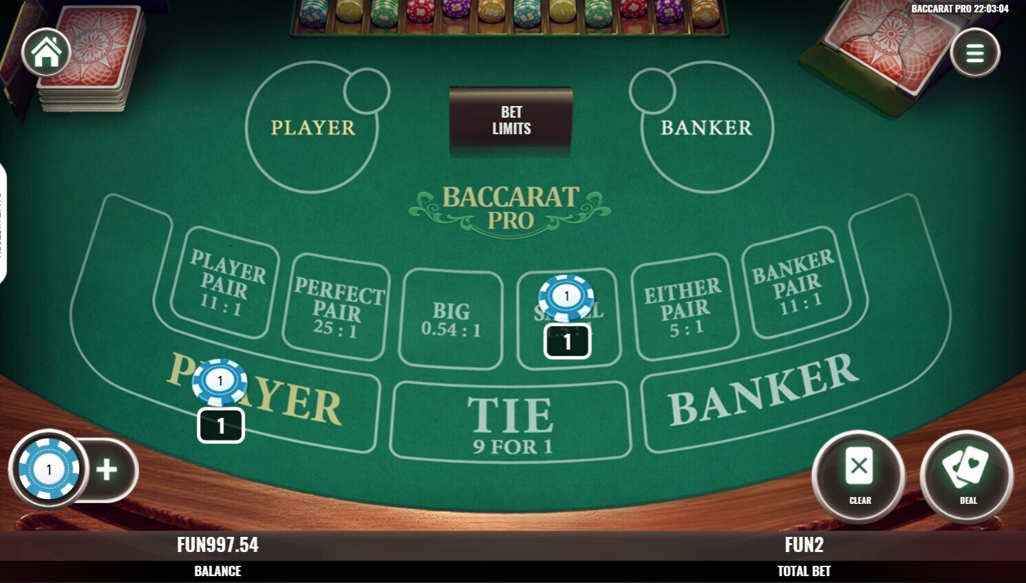 Baccarat Pro Betting