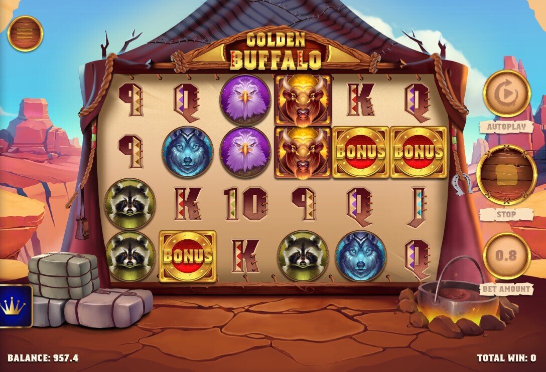 Golden Buffalo Pokies Bonus Trigger