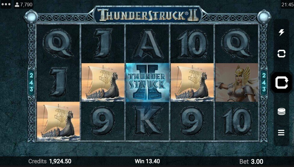 Thunderstruck II Pokies Nice Win