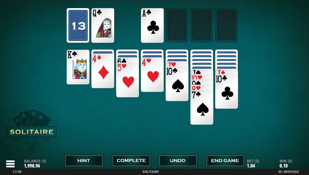 Casino Solitaire Main Game