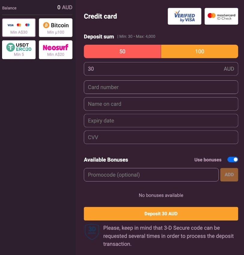 dundeeslots casino deposits