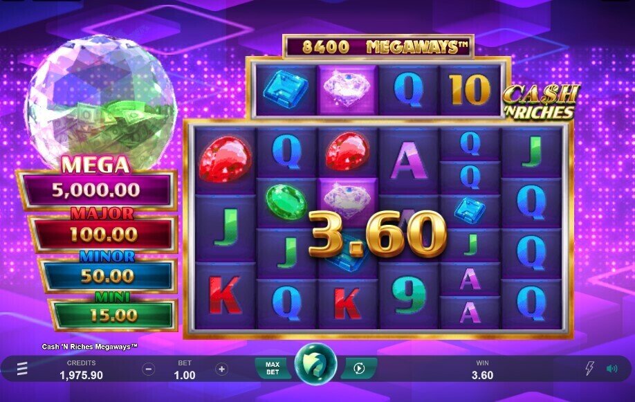 Cash N Riches Megaways Main Game