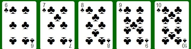 Straight Flush poker hand