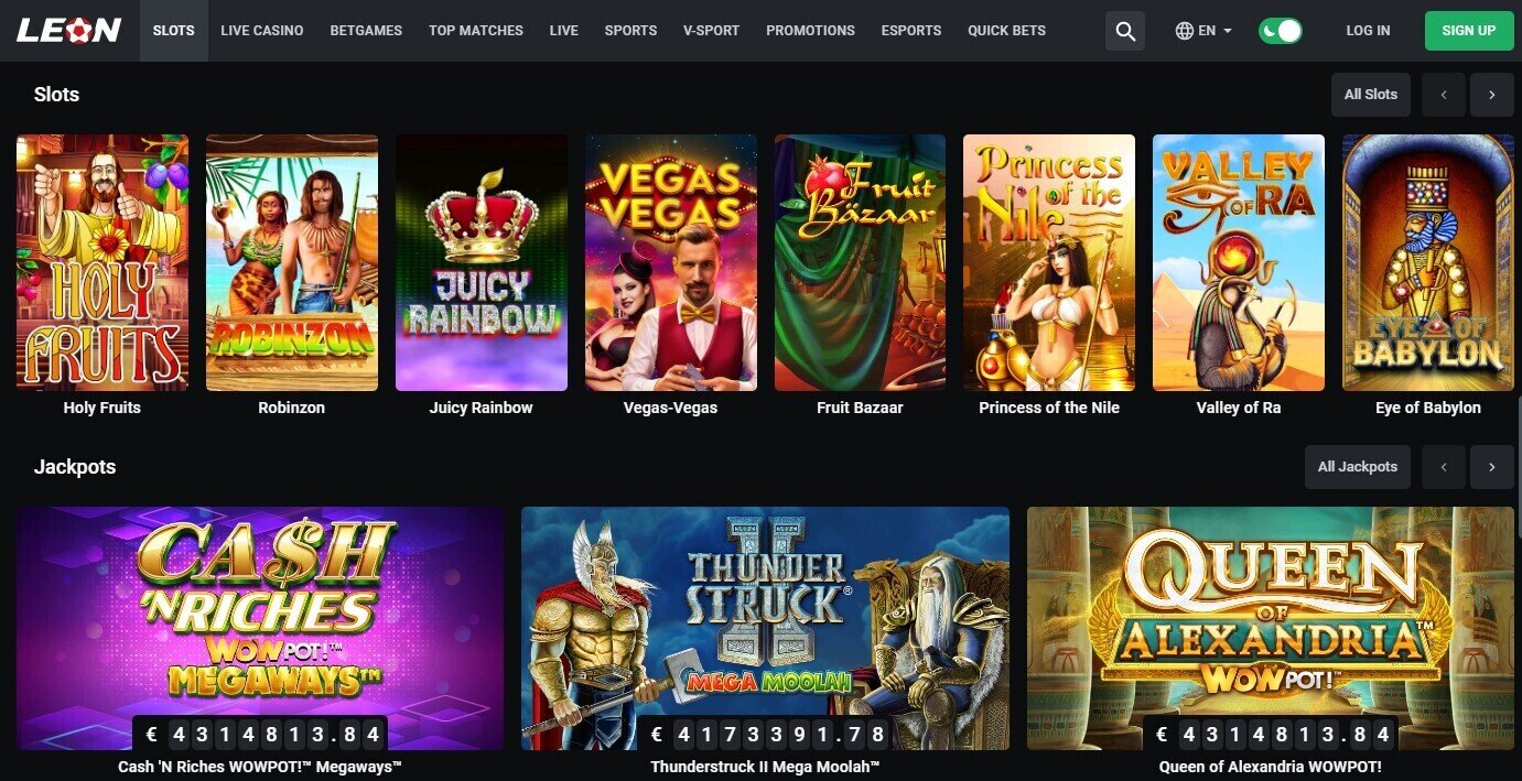 Leon Casino Online Pokies