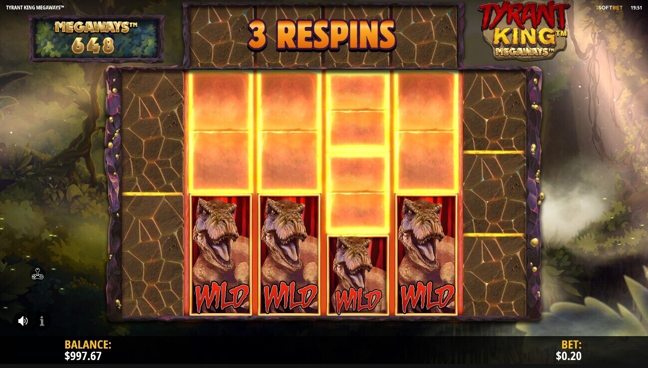 Tyrant King Megaways Wild Tyrant Respins