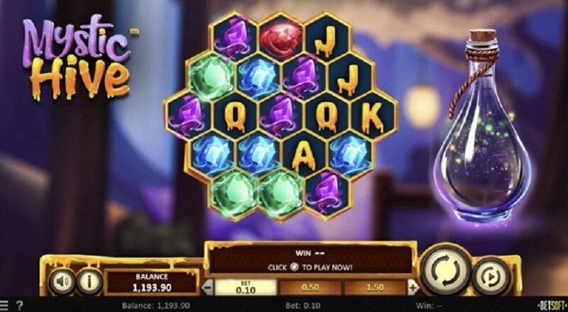 Mystic Hive online pokie Design