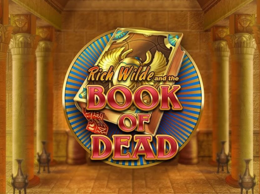 Book of dead logo online pokie game by PlayN GO