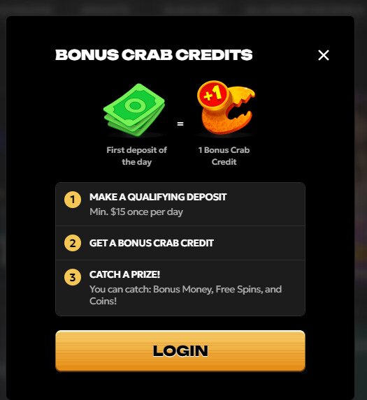 Spinsy Casino's Bonus Crab