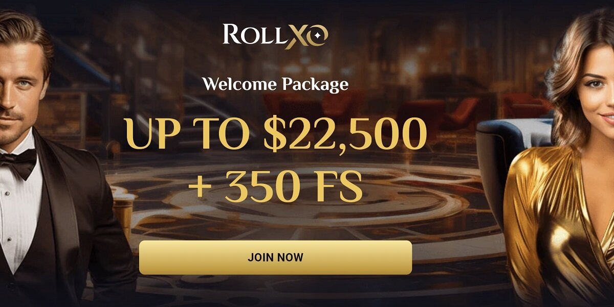 RollXO online casino welcome bonus