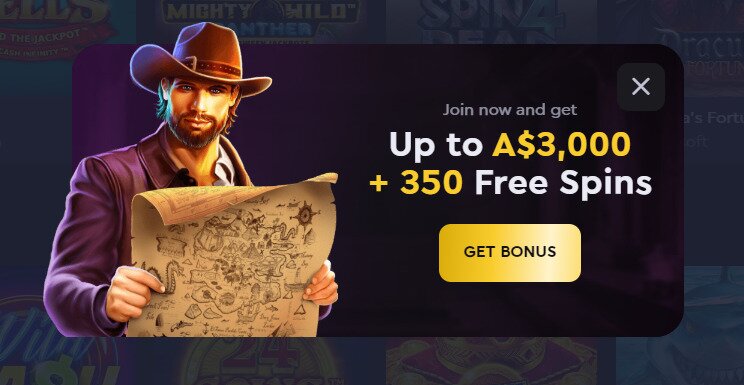 Welcome bonus at Rockwin Casino