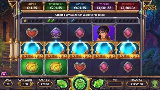 Ozwin's Jackpots free spins