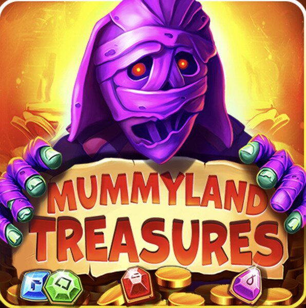 Mummyland Treasures online pokie logo