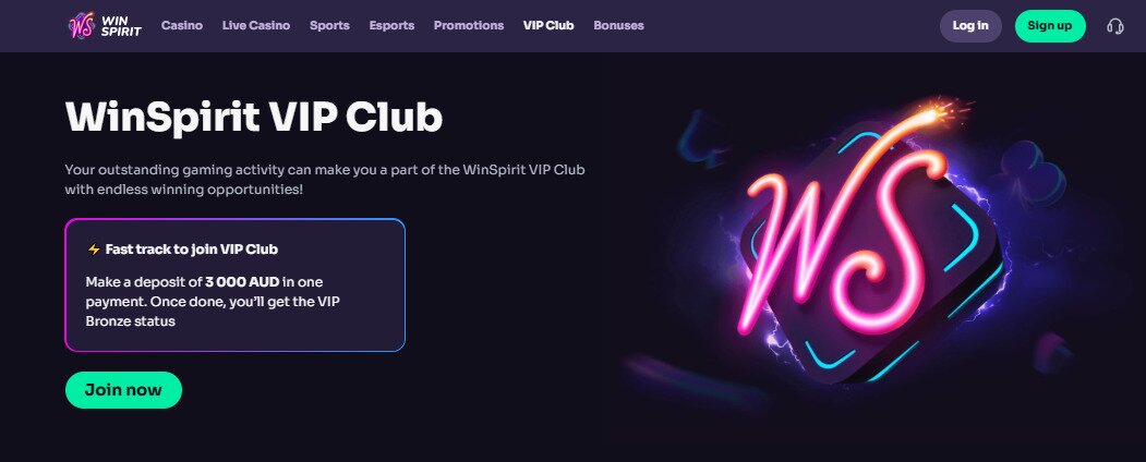 Win Spirit Casino VIP