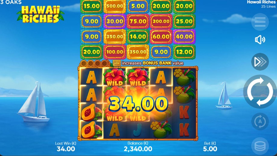 Hawaii Riches - Gameplay