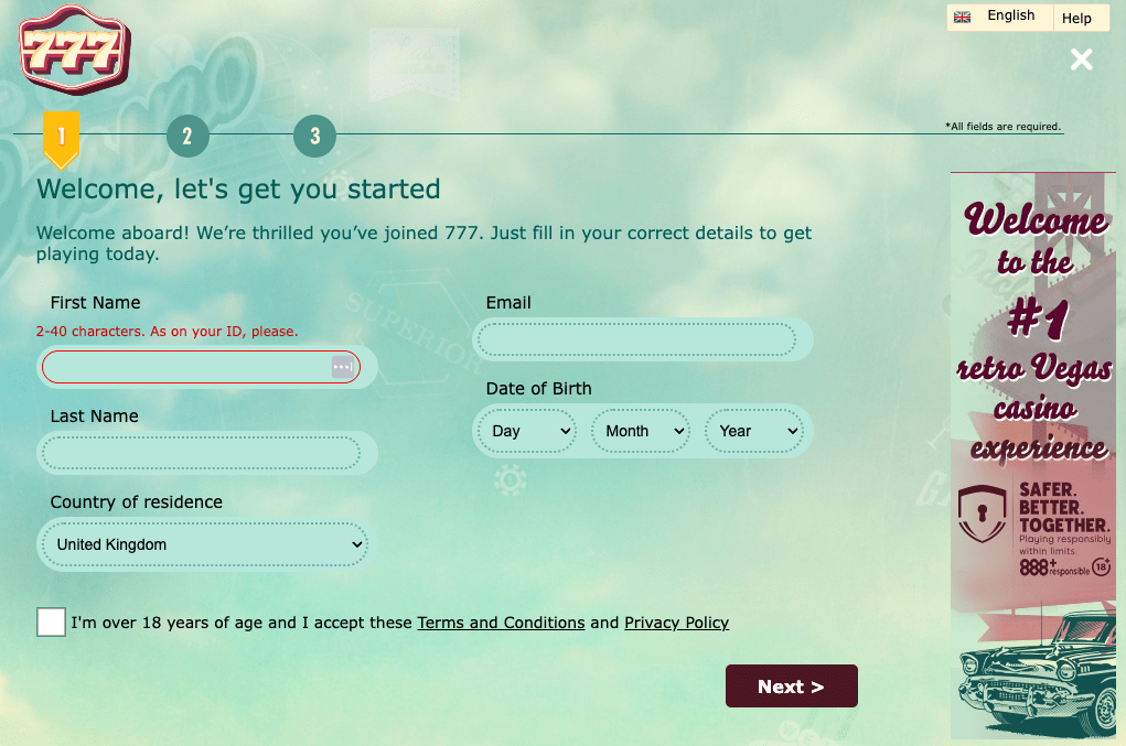 777 Signup