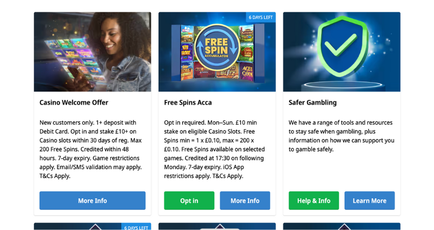 Betfred Casino Bonuses