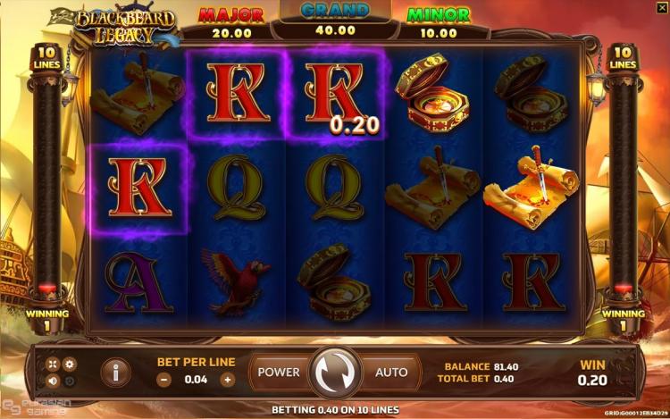 Blackbeard Legacy Pokie Bonus Round