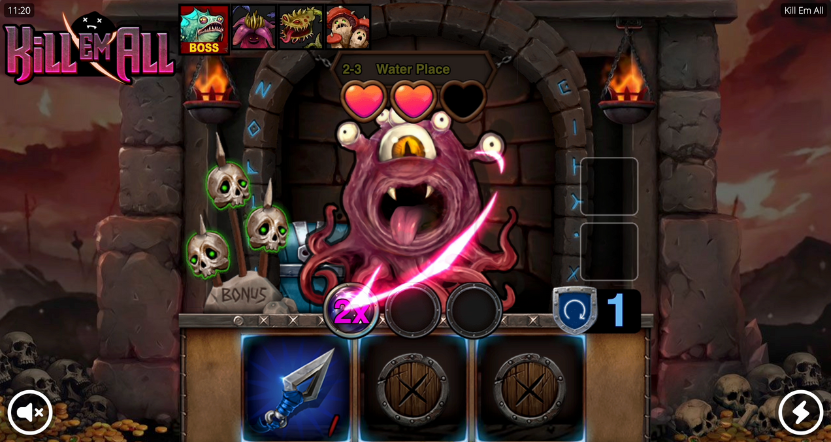 Kill Em All Pokie Bonus Feature