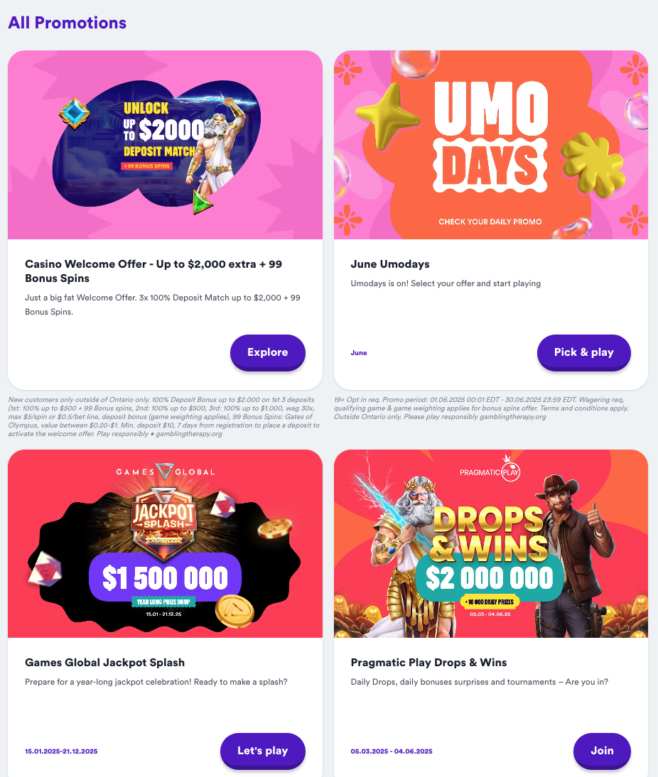 Casumo Promos