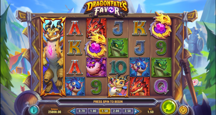 Dragonfate's Favor Pokie Gameplay