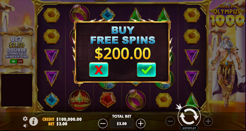 Gates of Olympus 1000 Pokie Free Spins Feature