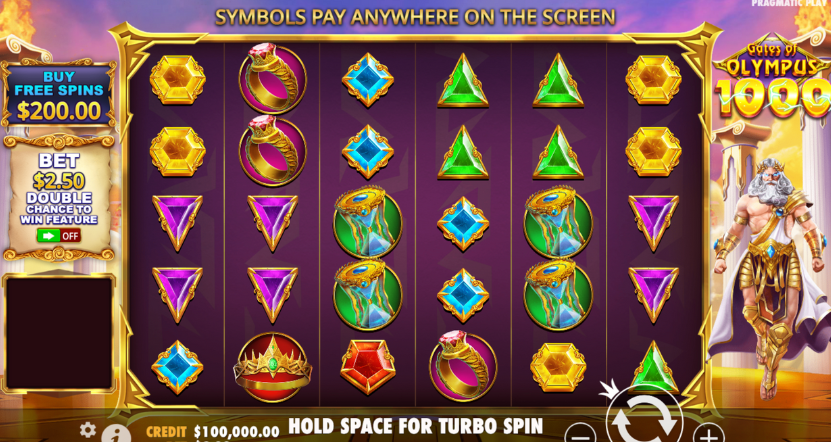 Gates of Olympus 1000 Pokie Gameplay