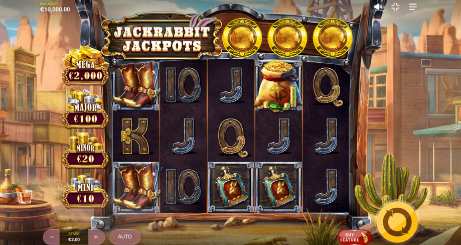 Jackrabbit Jackpots Pokie Gameplay