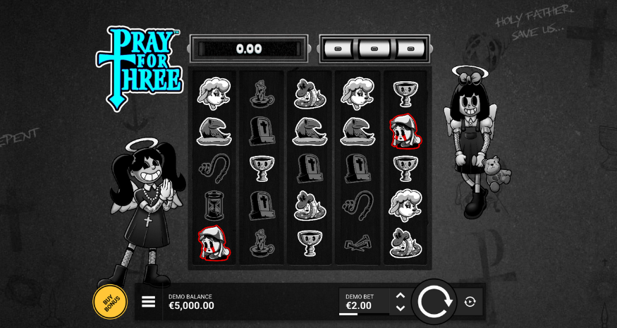 Pray for Three Pokie Gameplay